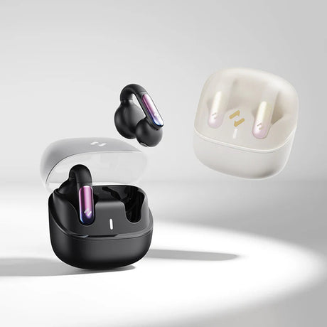Casti Havit (TW980), for Sport, Open-Ear Clip, with Microphone, Bluetooth 5.3, TWS, USB-C, 400mAh, Negru