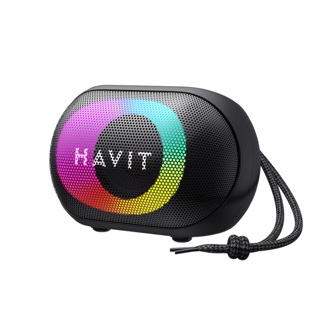 Casti Havit Wireless Speaker (SK885BT), Type-C, Bluetooth 5.3, TWS, TF, FM, AUX, USB, Hands-Free Calls, 1800mAh, Negru