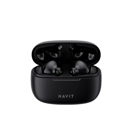 Casti Havit (TW967 Pro), with Microphone, Bluetooth 5.3, True Wireless Stereo, Type-C, 300mAh, Negru