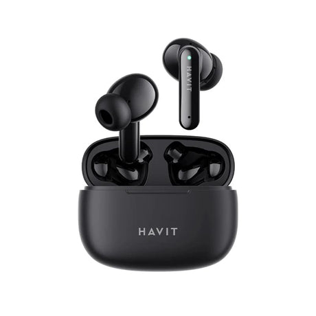Casti Havit (TW967 Pro), with Microphone, Bluetooth 5.3, True Wireless Stereo, Type-C, 300mAh, Negru