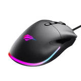 Tastatura/Mouse Havit Wired Gaming Mouse (MS954), 800/1600/2400/3200/6400/12000 DPI, 1.6m, 5V, Negru