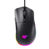 Tastatura/Mouse Havit Wired Gaming Mouse (MS954), 800/1600/2400/3200/6400/12000 DPI, 1.6m, 5V, Negru