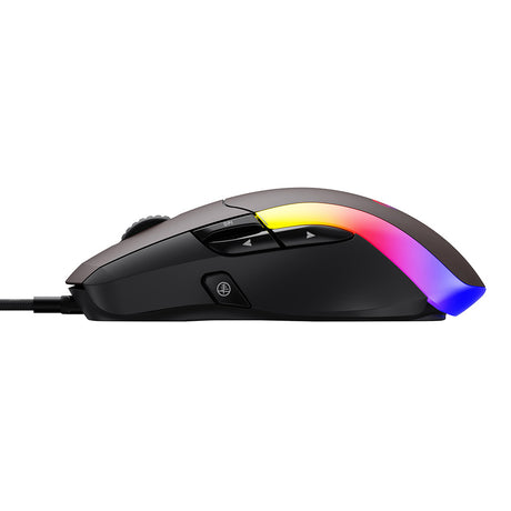 Tastatura/Mouse Havit Wired Gaming Mouse (MS959S), with RGB Lights, 1200/2400/3200/4800/6400/8000 DPI, 1.6m, 5V, Negru / Ochre