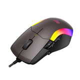 Tastatura/Mouse Havit Wired Gaming Mouse (MS959S), with RGB Lights, 1200/2400/3200/4800/6400/8000 DPI, 1.6m, 5V, Negru / Ochre