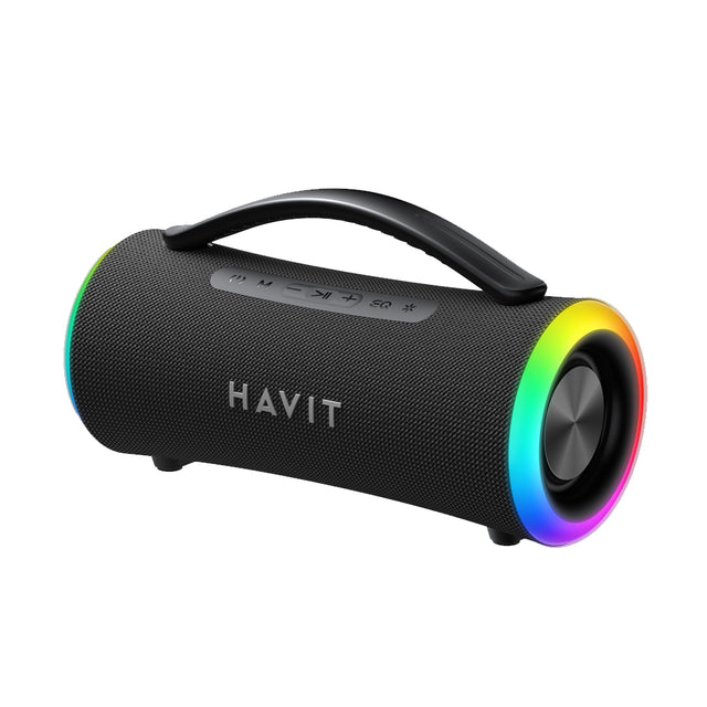 Casti Havit Wireless Speaker (SK834BT), Type-C, Bluetooth 5.3, TWS, TF, FM, USB, RGB Lights, IPX6, 4000mAh, Negru
