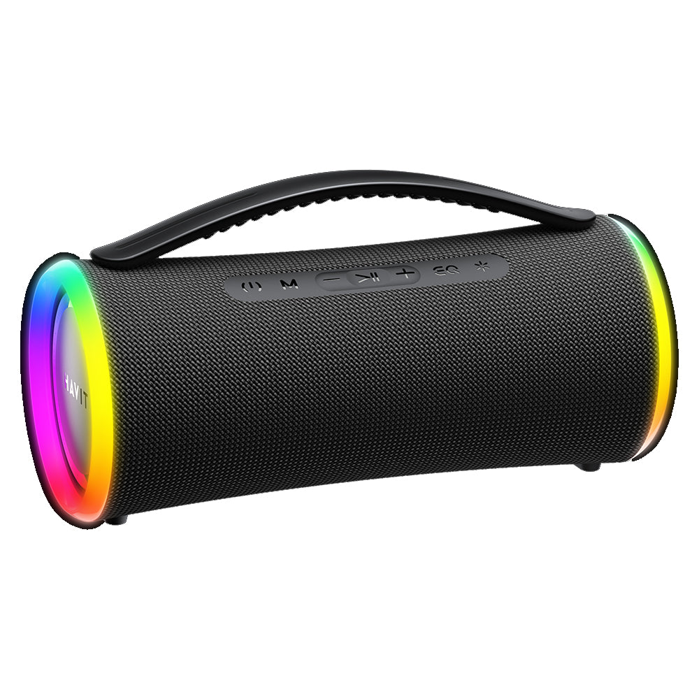 Casti Havit Wireless Speaker (SK834BT), Type-C, Bluetooth 5.3, TWS, TF, FM, USB, RGB Lights, IPX6, 4000mAh, Negru