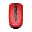 Tastatura/Mouse Havit Wireless Mouse (MS989GT), 2.4GHz, 800-1200-1600 DPI, AA Battery, Negru / Red