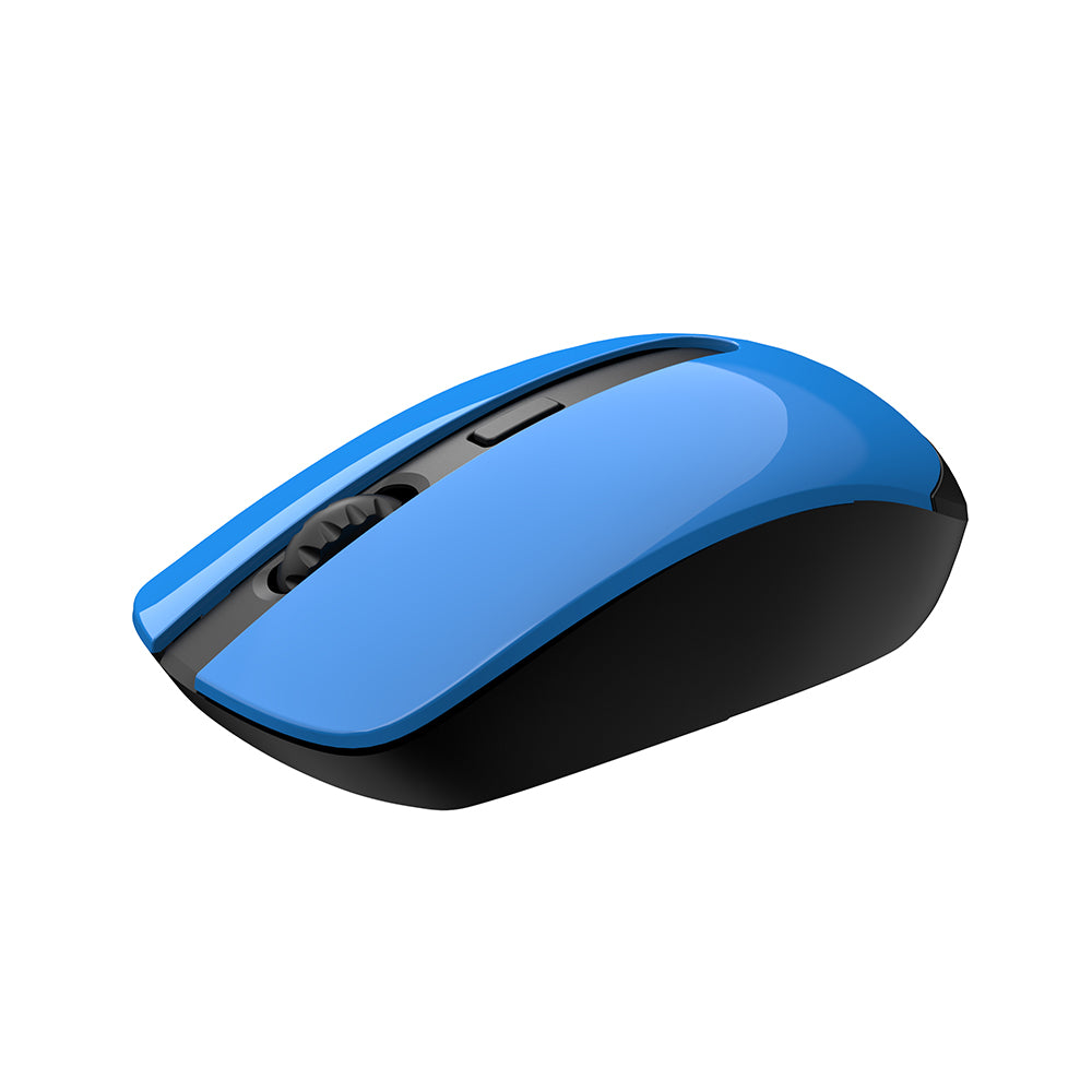 Tastatura/Mouse Havit Wireless Mouse (MS989GT), 2.4GHz, 800-1200-1600 DPI, AA Battery, Negru / Blue