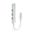 Hub/Dock Havit Docking Station (HB41), USB 3.0, 3x USB 2.0, 11.8cm Cable Length, Aluminium Alloy, Argintiu