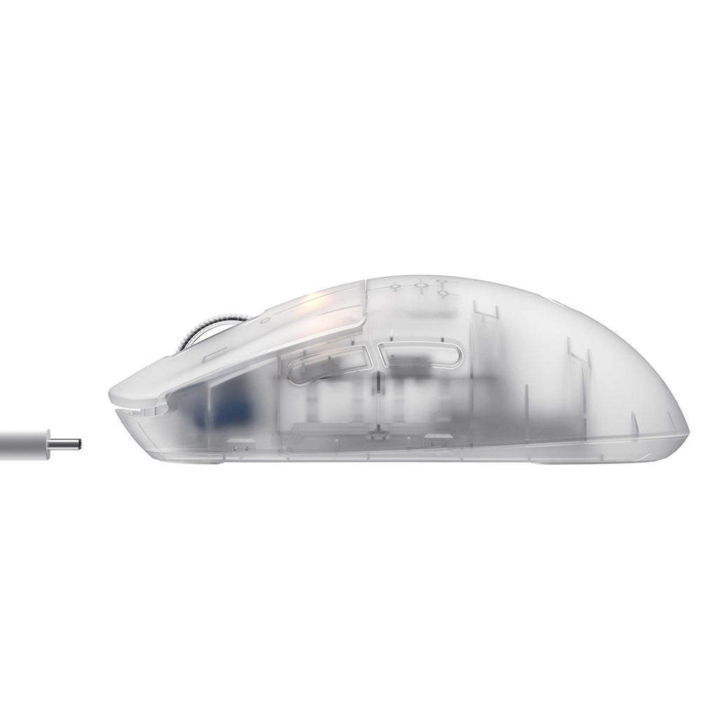 Tastatura/Mouse Havit Wireless Gaming Mouse (MS970WB Pro), 2.4GHz, 800/1600/2400/3200/6400/12000 DPI, 300mAh, Transparent White