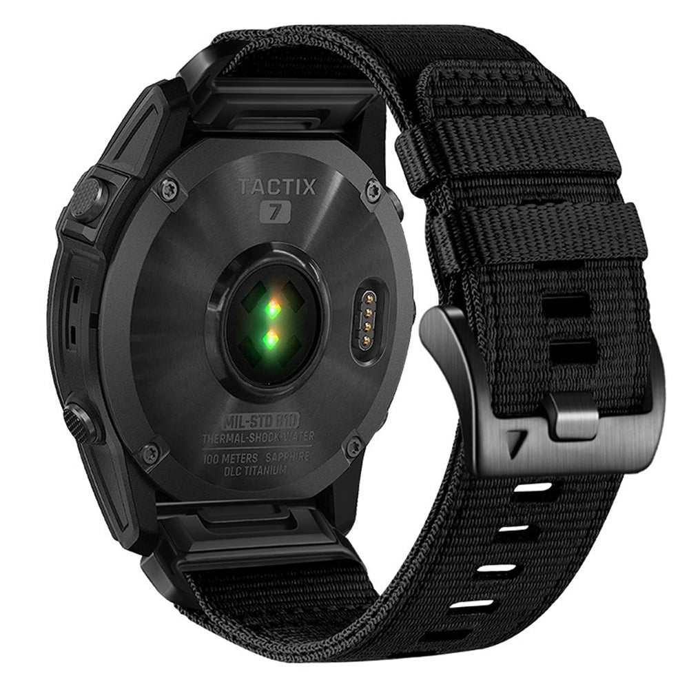 Curea smartwatch Techsuit Watchband QuickFit 20mm (W070) compatibil cu Instinct 2S Solar/Approach S70 42mm/Fenix 7S Pro Sapphire Solar, Obsidian Black