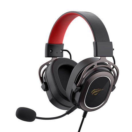 Casti Havit Gaming (H2008d), 3.5mm Jack, Detachable Microphone, Adjustable, Negru / Red