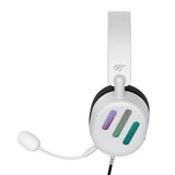 Casti Havit Wired Gaming (H2038U), USB, RGB Lights, Microphone, Surround Sound, Alb