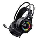 Casti Havit Gaming (H2040d), with Microphone, RGB, USB, Jack 3.5mm, Negru