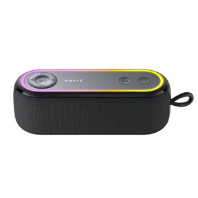 Casti Havit Wireless Speaker (SK810BT), USB-C, Bluetooth 5.3, TWS, TF, USB, FM, AUX, Hands-Free Call, RGB, IPX5, 2400mAh, Negru