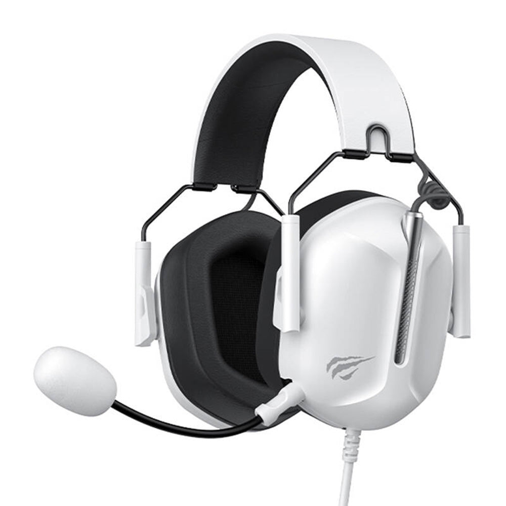 Casti Havit Gaming Headphones (H2033d) Foldable, Omnidirectional Microphone, 3.5mm Jack, White / Black