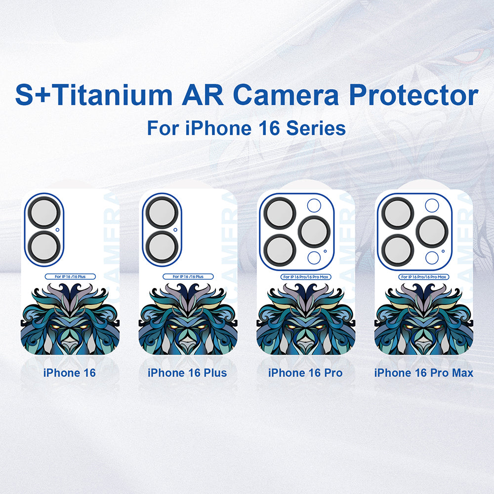 Folie de protectie Lito S+ Camera Glass compatibil cu iPhone 16 Pro / iPhone 16 Pro Max, Desert Titanium