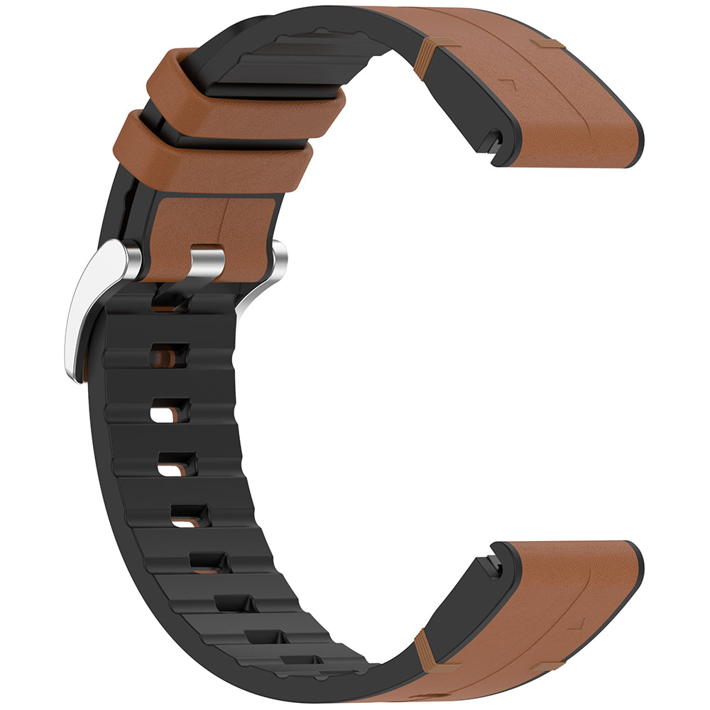Curea smartwatch Techsuit Watchband QuickFit 20mm (W071) compatibil cu Instinct 2S/2S Solar/Approach S70 42mm/fenix 7S Pro Sapphire Solar, Maro