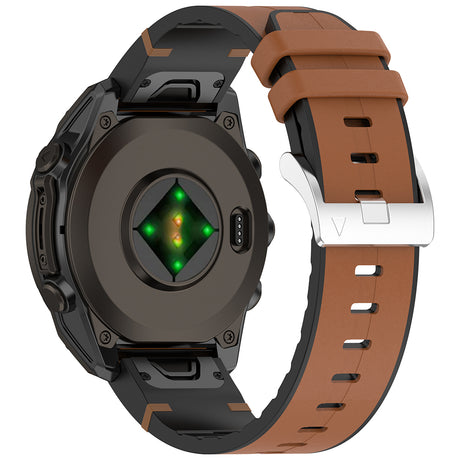 Curea smartwatch Techsuit Watchband QuickFit 20mm (W071) compatibil cu Instinct 2S/2S Solar/Approach S70 42mm/fenix 7S Pro Sapphire Solar, Maro