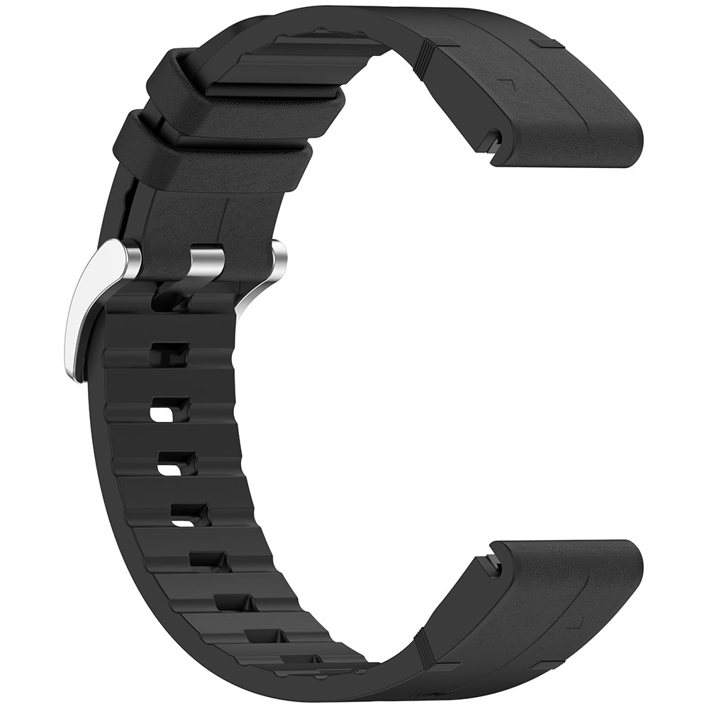 Curea smartwatch Techsuit Watchband QuickFit 20mm (W071) compatibil cu Instinct 2S/2S Solar/Approach S70 42mm/fenix 7S Pro Sapphire Solar, Negru