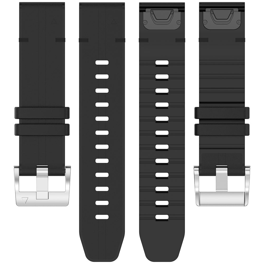 Curea smartwatch Techsuit Watchband QuickFit 20mm (W071) compatibil cu Instinct 2S/2S Solar/Approach S70 42mm/fenix 7S Pro Sapphire Solar, Negru