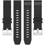 Curea smartwatch Techsuit Watchband QuickFit 20mm (W071) compatibil cu Instinct 2S/2S Solar/Approach S70 42mm/fenix 7S Pro Sapphire Solar, Negru