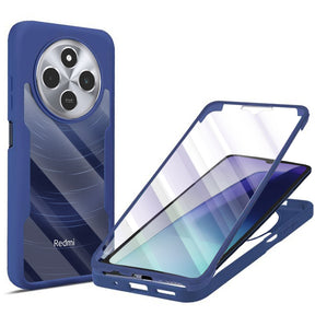 Folie de protectie Techsuit ColorVerse 360 Series + compatibil cu Xiaomi Redmi 14C / Poco C75, Albastru