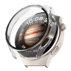 Folie de protectie smartwatch Techsuit Defense360 Pro + Screen Protector compatibil cu Huawei Watch 4, Transparent