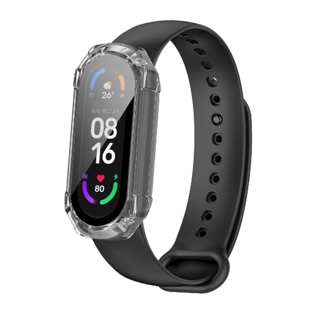 Folie de protectie smartwatch Techsuit Defense360 Pro + Screen Protector compatibil cu Xiaomi Mi Band 4 / 5 / 5 NFC / 6 / 6 NFC, Transparent