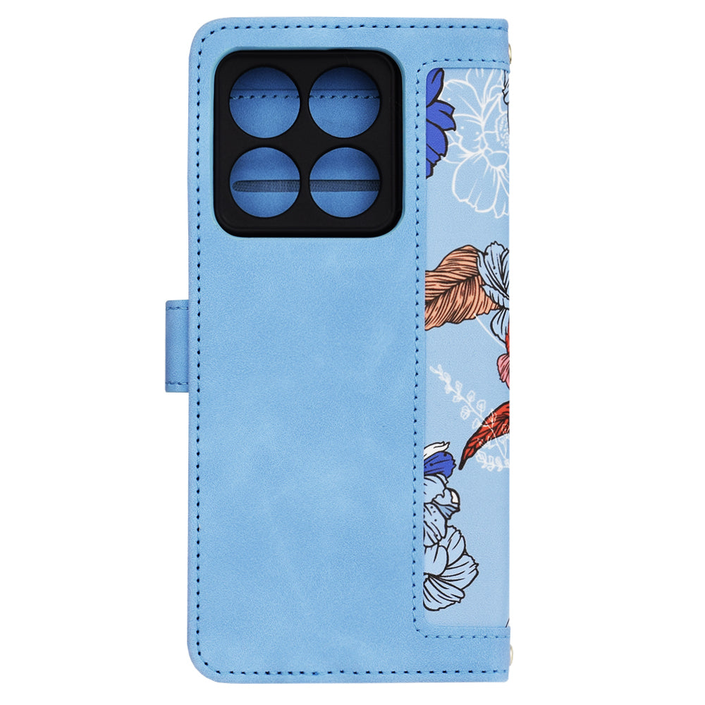 Husa de protectie Techsuit FlipCraft compatibil cu Xiaomi 14T, Vibrant Blue