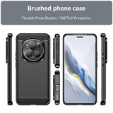 Husa de protectie Techsuit Carbon Silicone compatibil cu Honor Magic7 Pro, Albastru