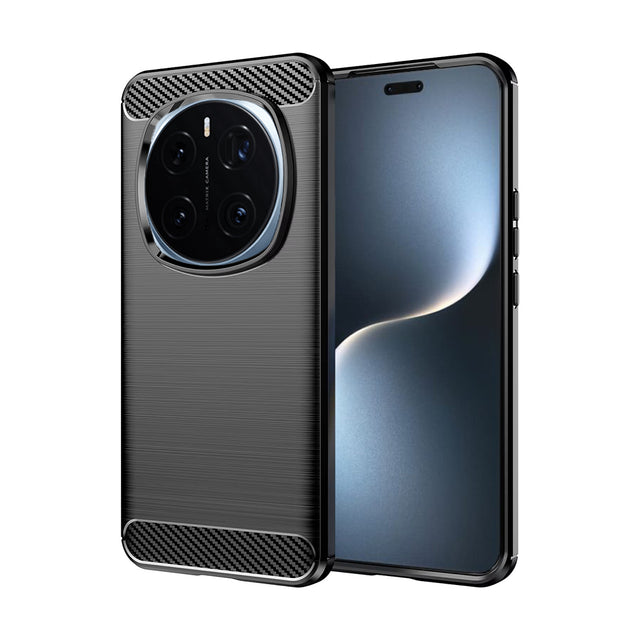 Husa de protectie Techsuit Carbon Silicone compatibil cu Honor Magic7 Pro, Negru