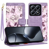 Husa de protectie Techsuit FlipCraft compatibil cu Xiaomi 14T Pro, Mysterious Purple