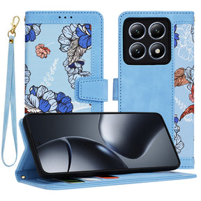 Husa de protectie Techsuit FlipCraft compatibil cu Xiaomi 14T Pro, Vibrant Blue