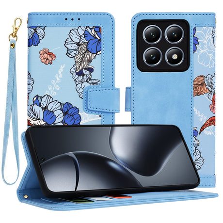 Husa de protectie Techsuit FlipCraft compatibil cu Xiaomi 14T Pro, Vibrant Blue
