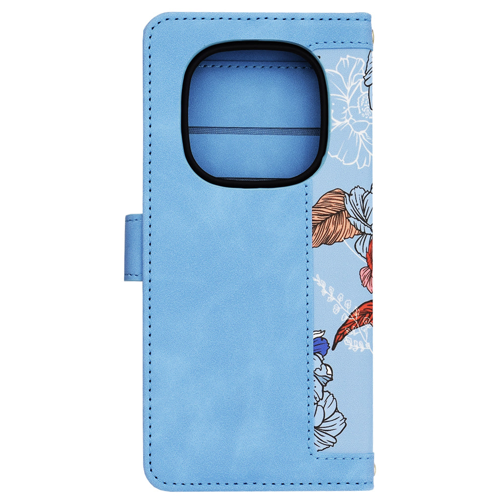 Husa de protectie Techsuit FlipCraft compatibil cu Xiaomi Redmi Note 14 Pro 5G / Poco X7, Vibrant Blue