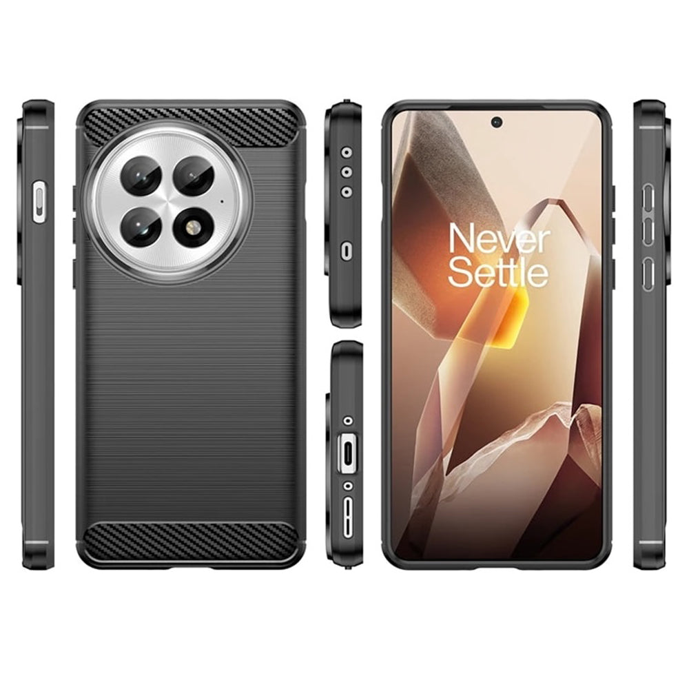 Husa de protectie Techsuit Carbon Silicone compatibil cu OnePlus 13, Albastru