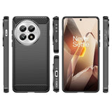 Husa de protectie Techsuit Carbon Silicone compatibil cu OnePlus 13, Albastru