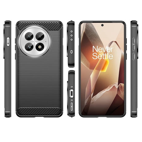 Husa de protectie Techsuit Carbon Silicone compatibil cu OnePlus 13, Albastru
