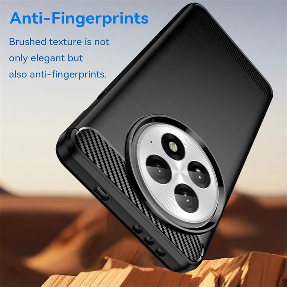 Husa de protectie Techsuit Carbon Silicone compatibil cu OnePlus 13, Albastru