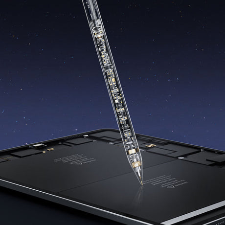 Stylus Techsuit Premium Stylus Pen (C10 Pro), for iPad 2018+, Digital Magnetic Charging, Capacitive, Transparent / Black