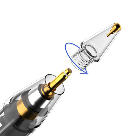 Stylus Techsuit Premium Stylus Pen (C10 Pro), for iPad 2018+, Digital Magnetic Charging, Capacitive, Transparent / Black