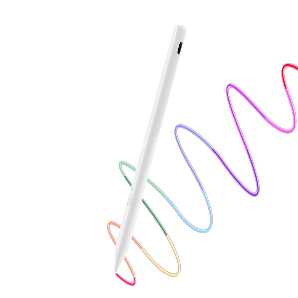 Stylus Techsuit Stylus Pen (AX10), for iPad, Bluetooth, Type-C, Palm Rejection, Tilt Pressure Sense, 130mAh, 5V, 0.2A, Alb