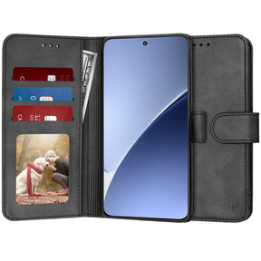 Husa de protectie Techsuit Diary Book compatibil cu Xiaomi 15 Pro, Negru