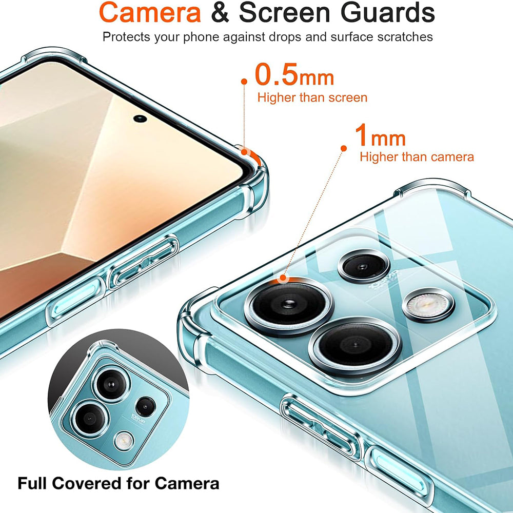 Husa de protectie Techsuit Shockproof Clear Silicone compatibil cu Xiaomi 15, Transparent