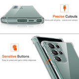 Husa de protectie Techsuit Shockproof Clear Silicone compatibil cu Samsung Galaxy S25 Ultra, Transparent