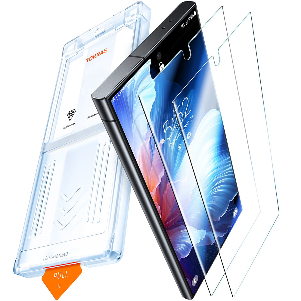 Folie de protectie Torras GlassGo Install Master (set de 2) compatibil cu Google Pixel 9a, Transparent