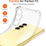 Husa de protectie Techsuit Shockproof Clear Silicone compatibil cu Samsung Galaxy S25, Transparent