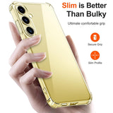 Husa de protectie Techsuit Shockproof Clear Silicone compatibil cu Samsung Galaxy S25, Transparent