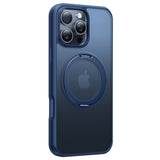 Husa de protectie Torras Ostand Pro MagSafe Series compatibil cu iPhone 16 Pro Max, Bleumarin